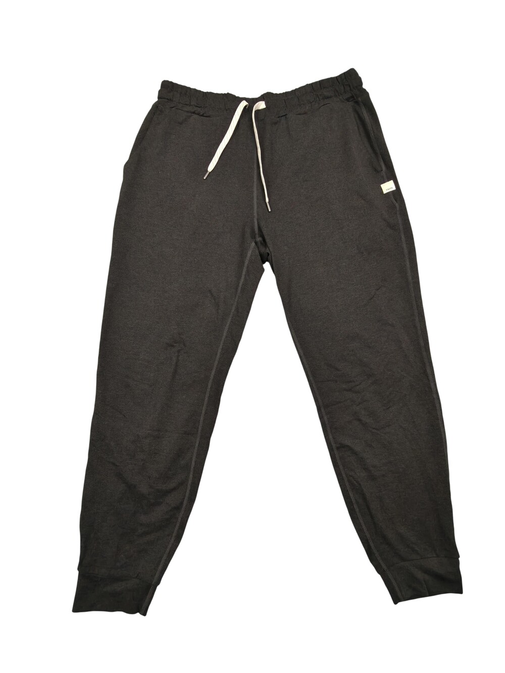 Vuori Pants Womens Medium Gray Jogger Elastic Waist Drawstring Pockets Inseam 30